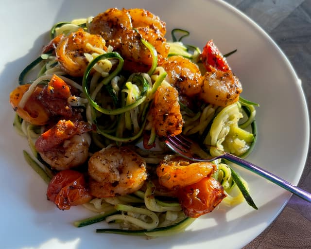 Zucchini Shrimp Scampi